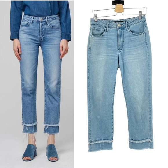 3x1 W3 Higher Ground Jeans Slim Crop Medium Denim Holden Wash Blue‎ Size 27 - Picture 1 of 10